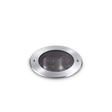 Empotrable de exterior Ideal Lux Taurus acero LED 11W IP67 Ø17,5cm 277011