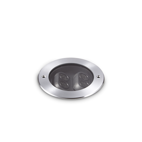 Empotrable de exterior Ideal Lux Taurus acero LED 11W IP67 Ø17,5cm 277011