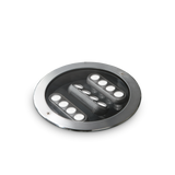 Empotrable de exterior Ideal Lux Taurus acero LED 20W IP67 Ø25,5cm 277035