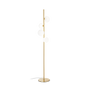 Lámpara de pie Ideal Lux Perlage cristal 4 luces 60W 164cm blanco — ref. 277967 (1)