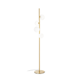 Lámpara de pie Ideal Lux Perlage cristal 4 luces 60W 164cm blanco — ref. 277967 (1)