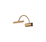 Aplique de pared Trio Curtis LED latón antiguo 3000K 35cm 2