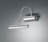 Aplique de pared Trio Curtis LED níquel mate 3000K regulable 35cm 279770107