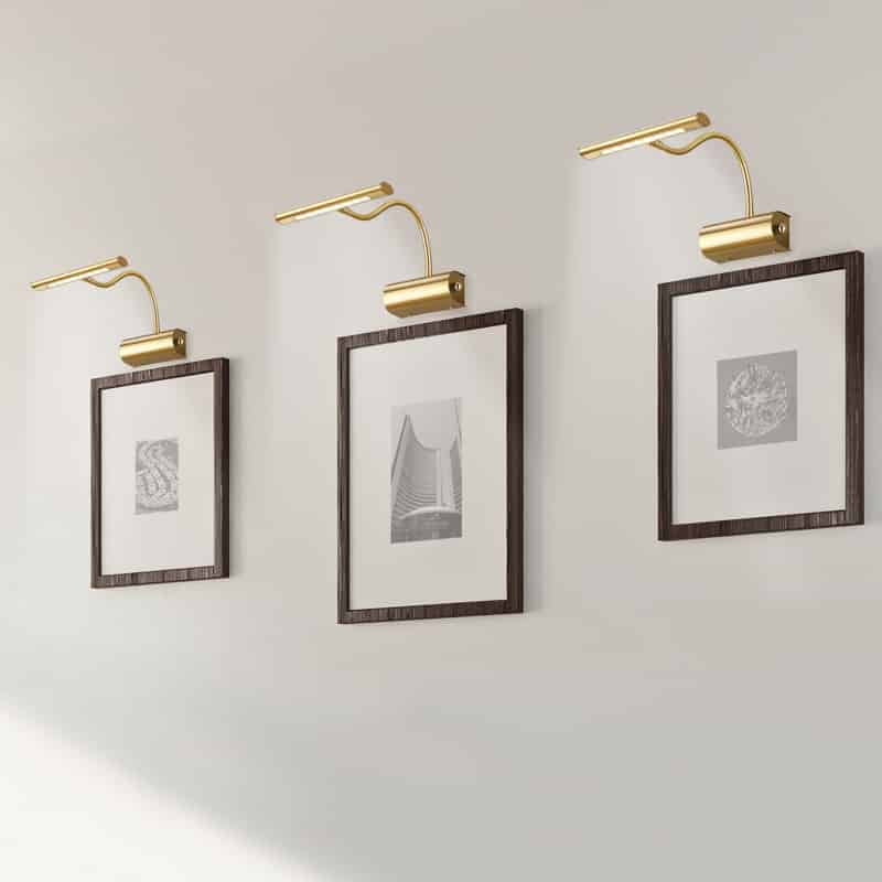 Trio Curtis Aplique de pared LED de metal bronce mate 279770108