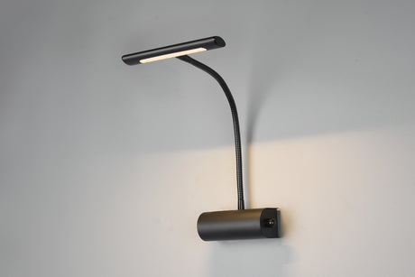 Aplique de pared Trio Curtis LED negro mate 3000K 35cm 279770132