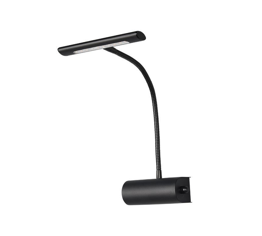 Aplique de pared Trio Curtis LED negro mate 3000K 35cm 279770132