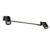 Aplique de baño Trio Enrico LED negro mate IP44 281470332