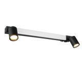 Aplique de baño Trio Enrico LED negro mate IP44 281470332