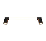 Aplique de baño Trio Enrico LED negro mate IP44 281470332