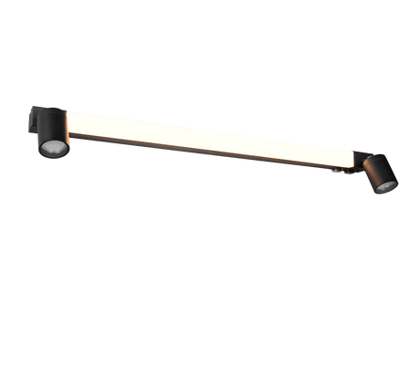 Aplique de baño Trio Enrico LED negro mate IP44 281479332