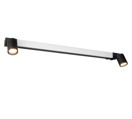 Aplique de baño Trio Enrico LED negro mate IP44 281479332