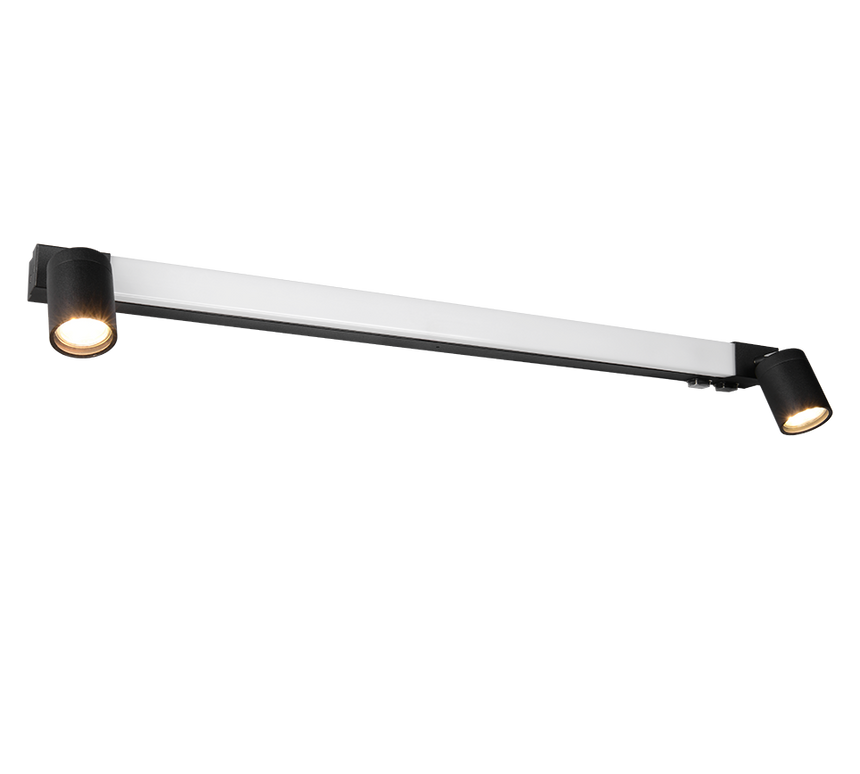 Aplique de baño Trio Enrico LED negro mate IP44 281479332