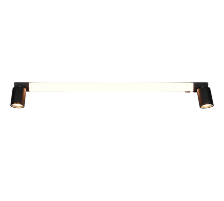 Aplique de baño Trio Enrico LED negro mate IP44 281479332