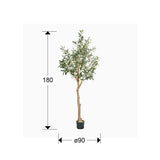 Planta artificial Schuller Olivo cemento 180cm dimensiones