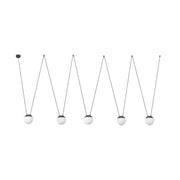 Lámpara de techo colgante Faro Mine grande 5 luces E27 opal 28210-5L