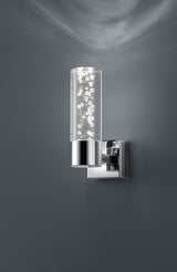 Aplique de baño Trio Bolsa LED cromo 3000K regulable IP44 282410106