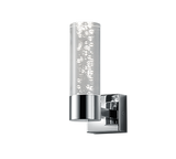Aplique de baño Trio Bolsa LED cromo 3000K regulable IP44 2