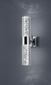 Aplique de baño Trio Bolsa LED cromo 3000K IP44 282410206