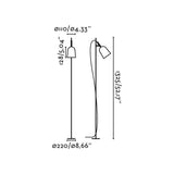 Lámpara de pie salón Faro Studio E14 LED negro mate 28254