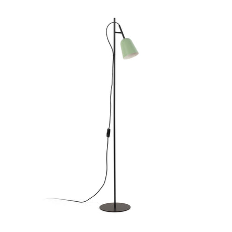 Lámpara de pie salón Faro Studio E14 verde mate — ref. 28256 (1)