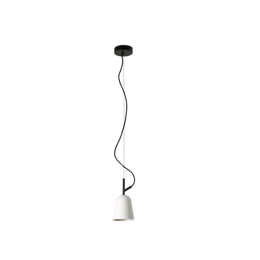 Lámpara de techo colgante Faro Studio E14 LED blanco mate 28261