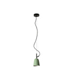 Lámpara de techo colgante Faro Studio E14 LED verde mate 28262