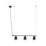 Lámpara de techo colgante Faro Studio 3 luces E14 negro mate — ref. 28266 (1)