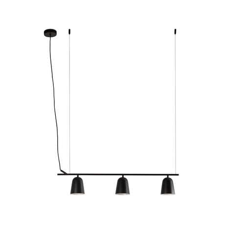 Lámpara de techo colgante Faro Studio 3 luces E14 negro mate — ref. 28266 (1)