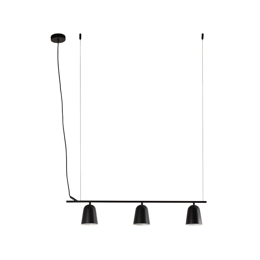 Lámpara de techo colgante Faro Studio 3 luces E14 negro mate — ref. 28266 (1)