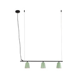 Lámpara de techo colgante Faro Studio E14 LED verde mate 28268