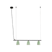 Lámpara de techo colgante Faro Studio E14 verde mate 28268