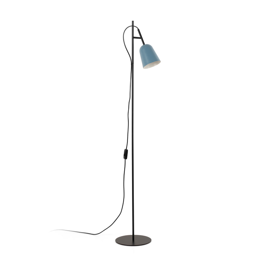 Lámpara de pie salón Faro Studio E14 LED azul mate 28271
