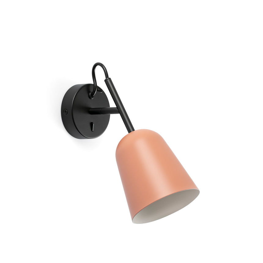 Lámpara de pared aplique Faro Studio E14 LED rosa mate 28275