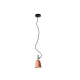 Lámpara de techo colgante Faro Studio E14 LED rosa mate 28278
