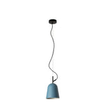Lámpara de techo colgante Faro Studio E27 LED azul mate 28279