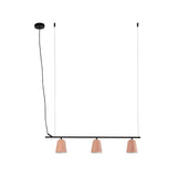 Lámpara de techo colgante Faro Studio 3 luces E14 rosa mate — ref. 28282 (1)