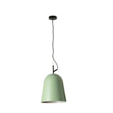 Lámpara de techo colgante Faro Studio E27 LED verde mate Ø29cm 28285
