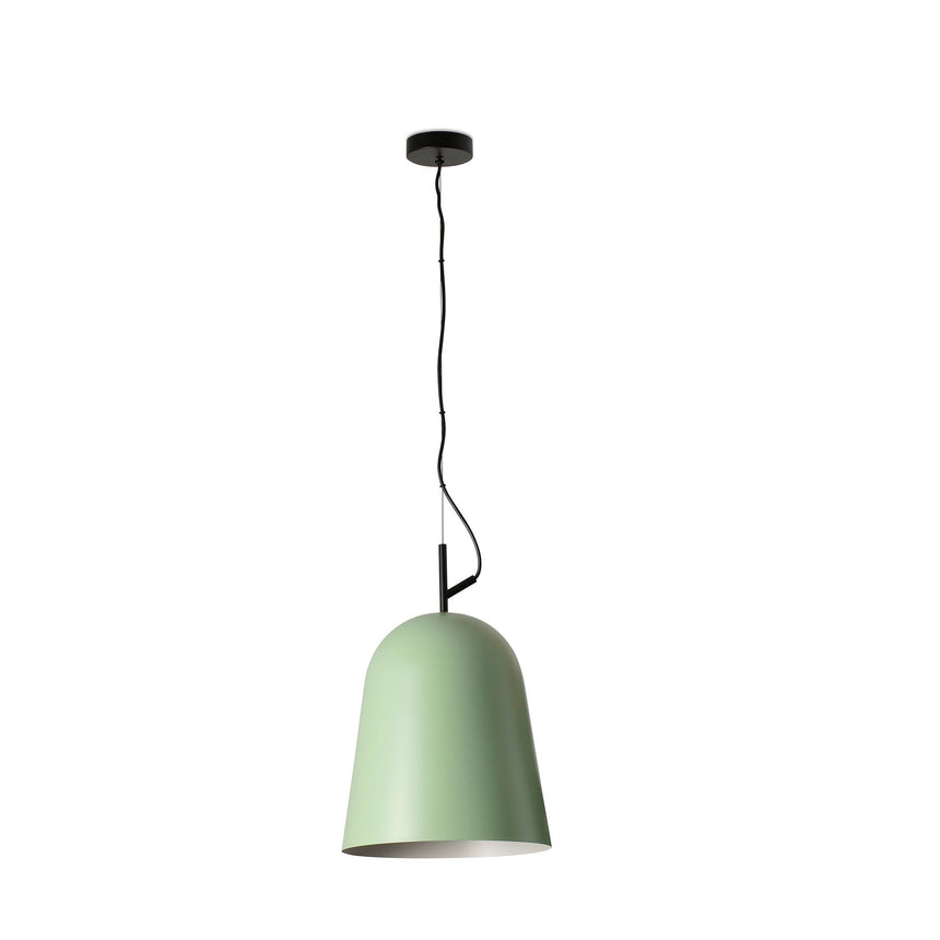 Lámpara de techo colgante Faro Studio E27 Ø29cm verde mate — ref. 28285 (1)