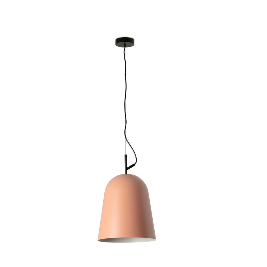 Lámpara de techo colgante Faro Studio E27 LED rosa mate Ø29cm 28287