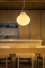 Lámpara de techo colgante Faro Isabelle E27 LED blanco mate Ø40cm 28301