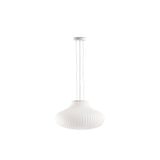 Lámpara de techo colgante Faro Isabelle E27 LED blanco mate Ø50cm 28302