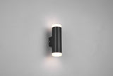 Aplique de baño Trio Ray LED negro mate 3000K regulable IP44 283110232