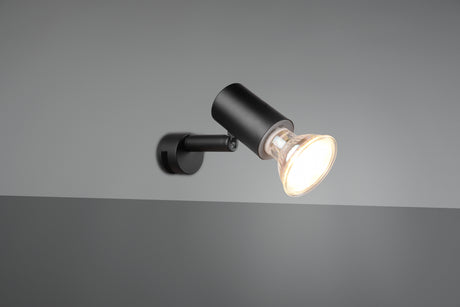 Aplique de baño Trio Lorenzo LED negro mate 3000K IP44 283500132