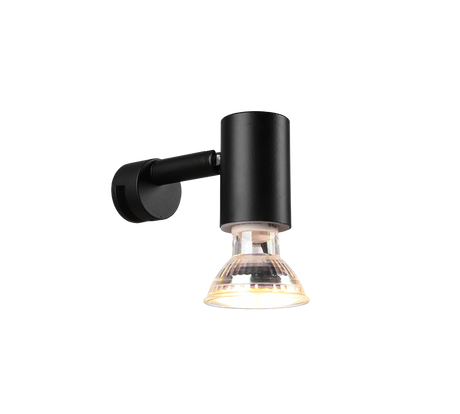 Aplique de baño Trio Lorenzo LED negro mate 3000K IP44 283500132