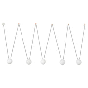 Lámpara de techo colgante Faro Mine grande 5 luces E27 opal 28375-5L