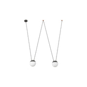 Lámpara de techo colgante Faro Mine 2 luces E27 opal 28376-2L