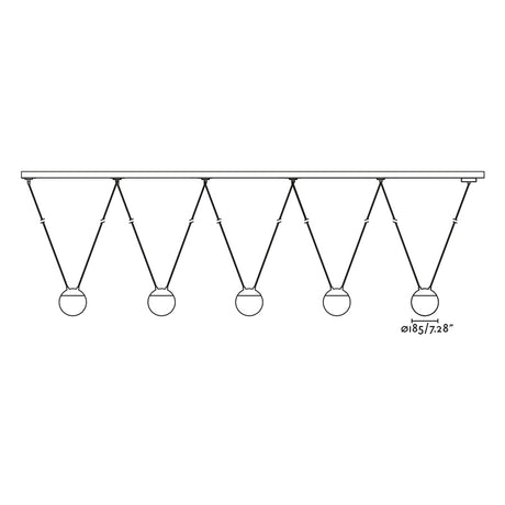 Faro 28376-5L - Dibujo técnico