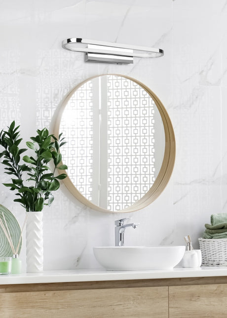 Aplique de baño Trio Gianni LED cromo 3000K IP44 283770106