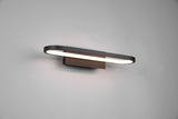 Aplique de baño Trio Gianni LED negro mate 3000K IP44 283770132