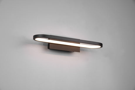 Aplique de baño Trio Gianni LED negro mate 3000K IP44 283770132